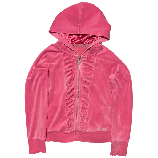 (M) bebe pink velvet jacket