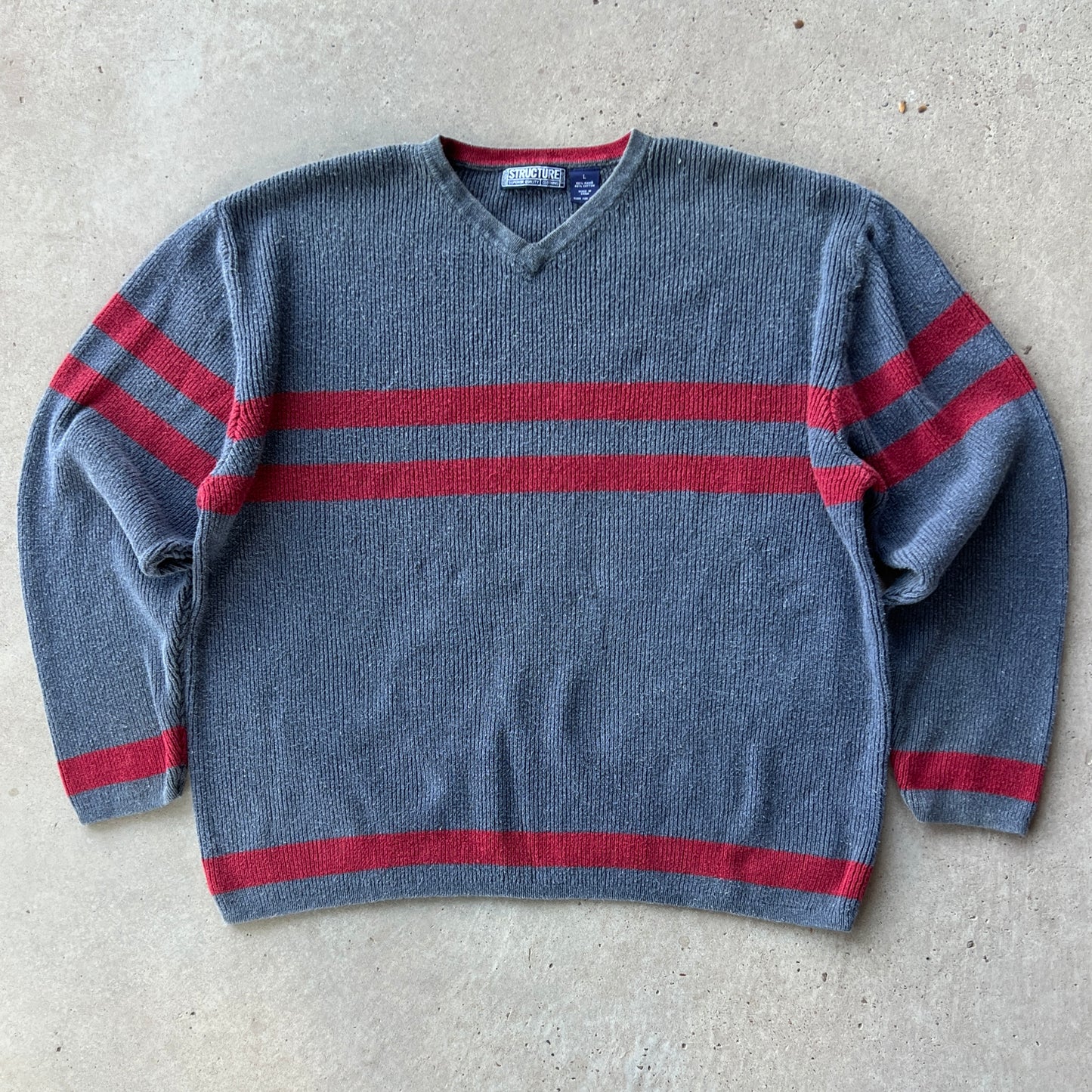 (L) structure sweater