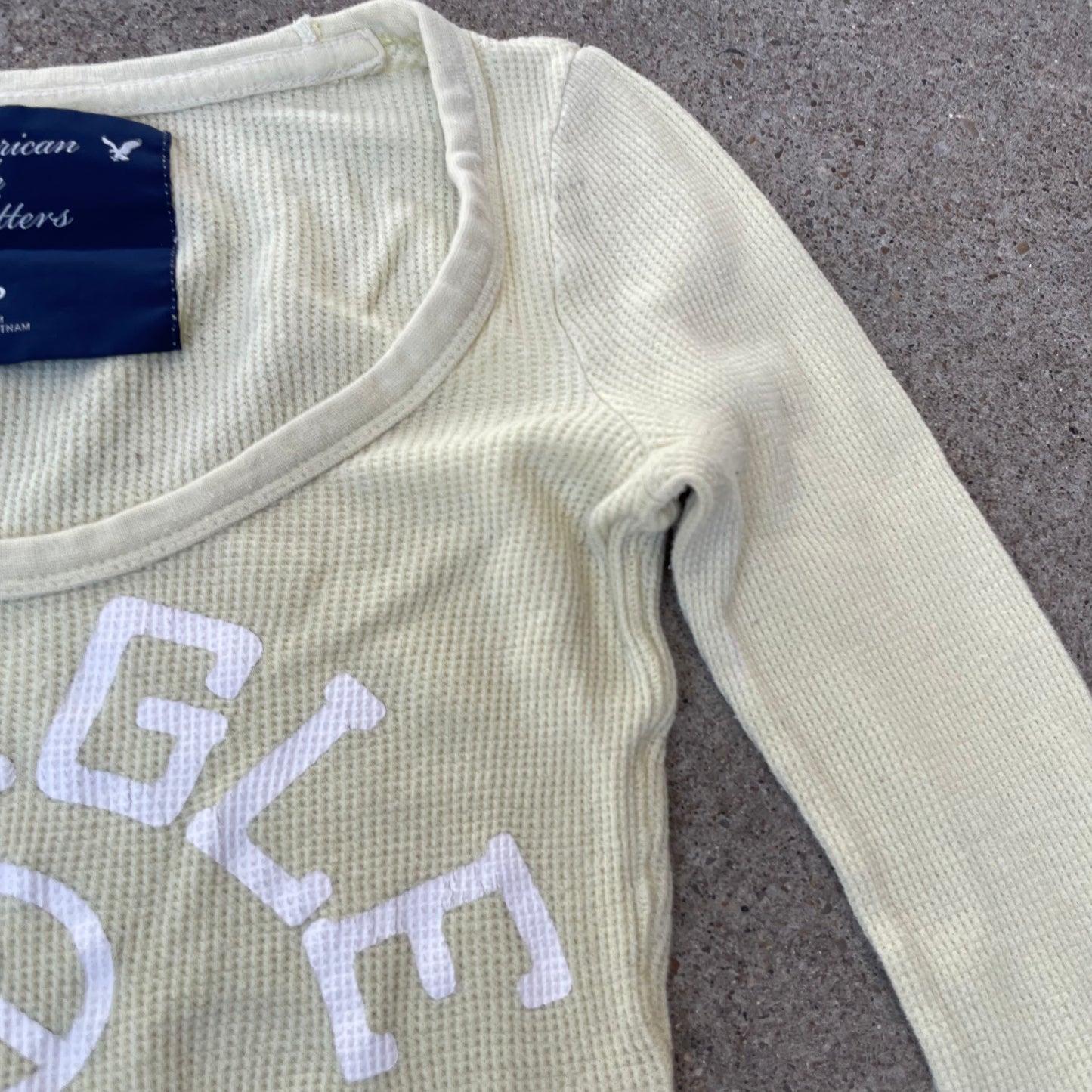 (XS) american eagle peace thermal long-sleeve