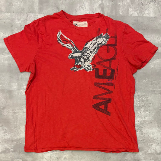 (XL) American eagle red big eagle tee