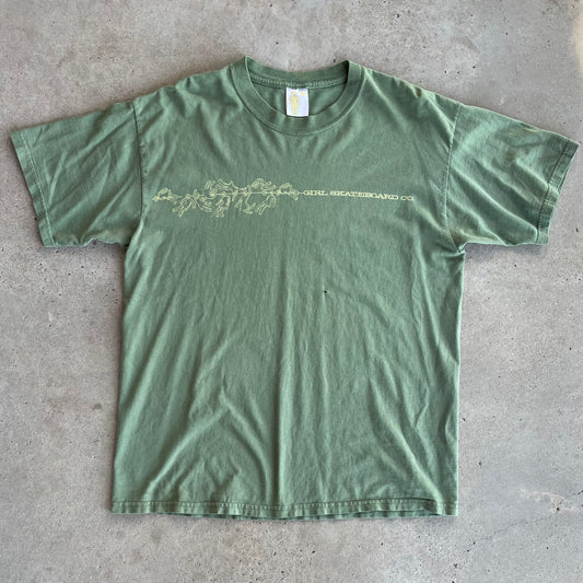 (L) Girl skateboard tee
