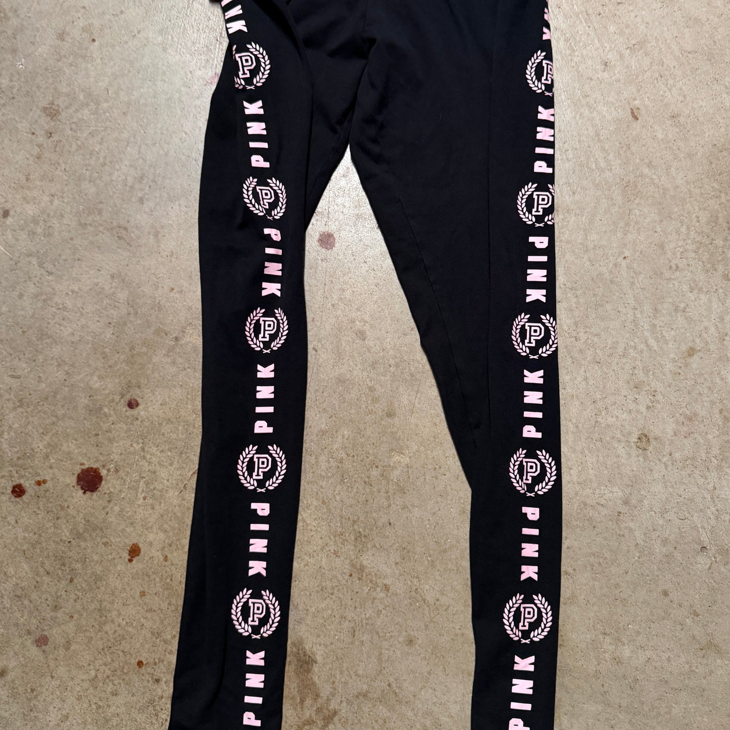 (S/P) ladies Victoria’s Secret pink skinny fold over legging