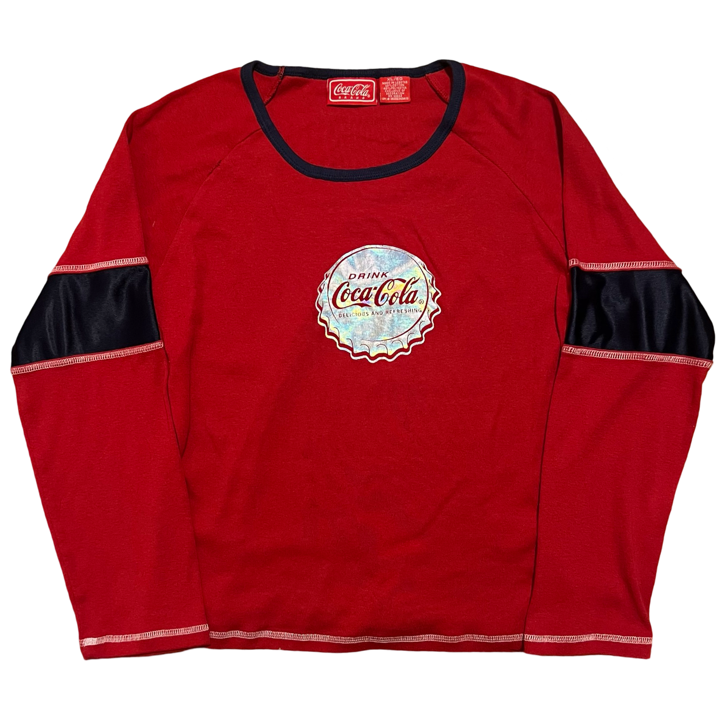 (XL) coca cola long-sleeve baby tee