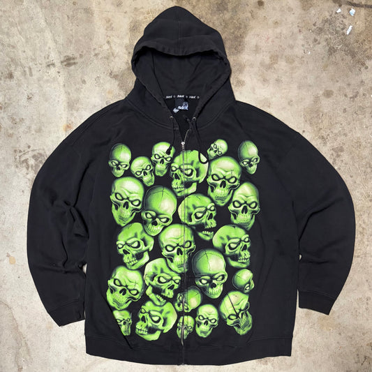 (2XL) Hybrid Skulls hoodie