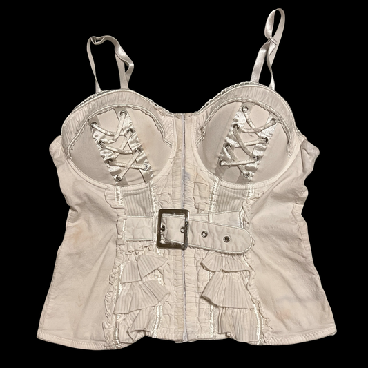 (L) entry corset style top