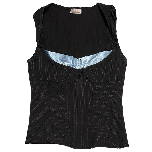 (L) charlotte russe bustier corset style top