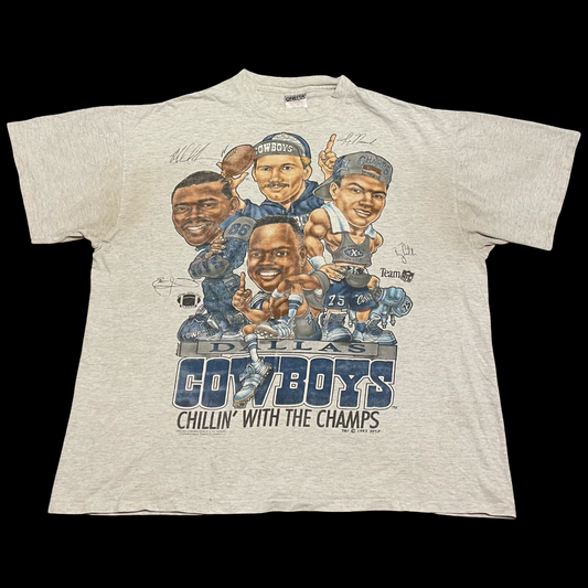 (XXL) 1993 Cowboys caricature tee