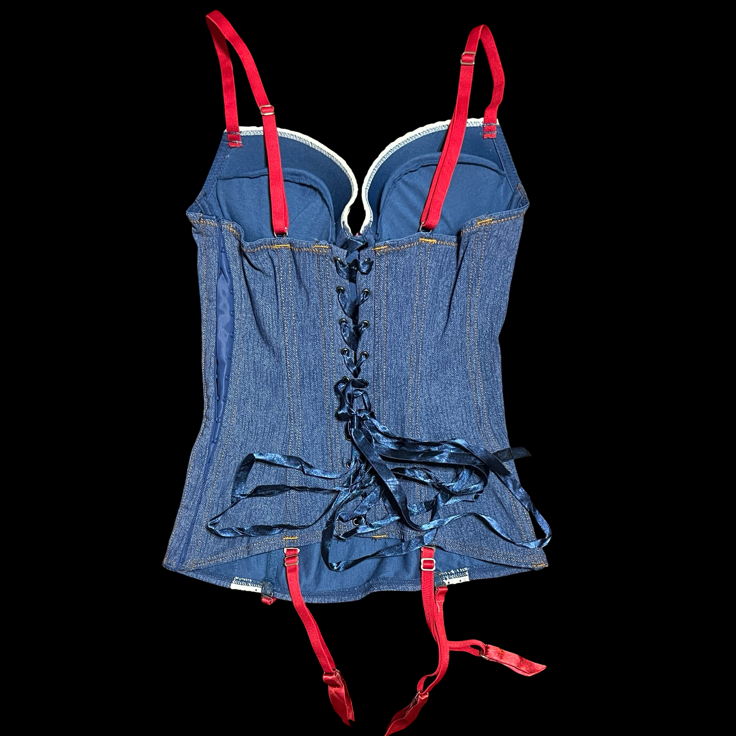 (S) fredericks of hollywood corset top