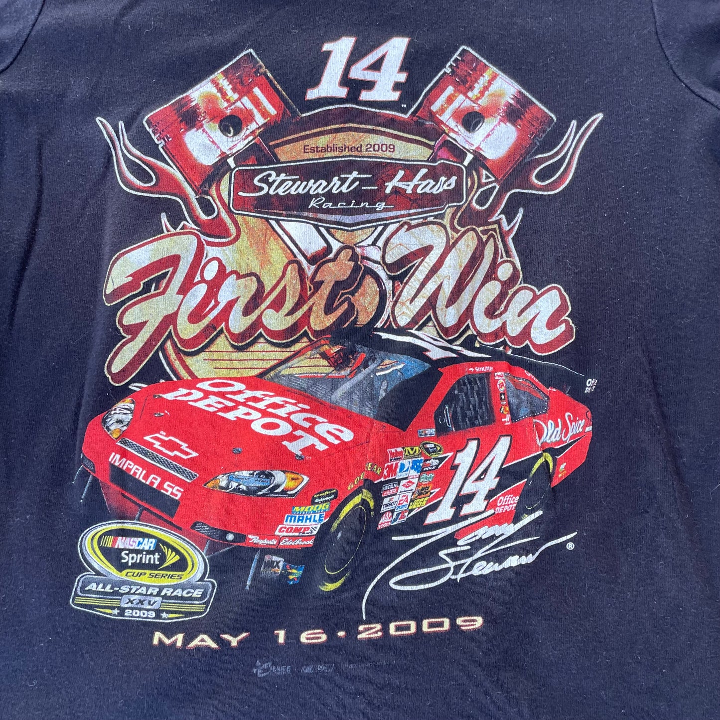 (M) 2009 stewart racing baby tee