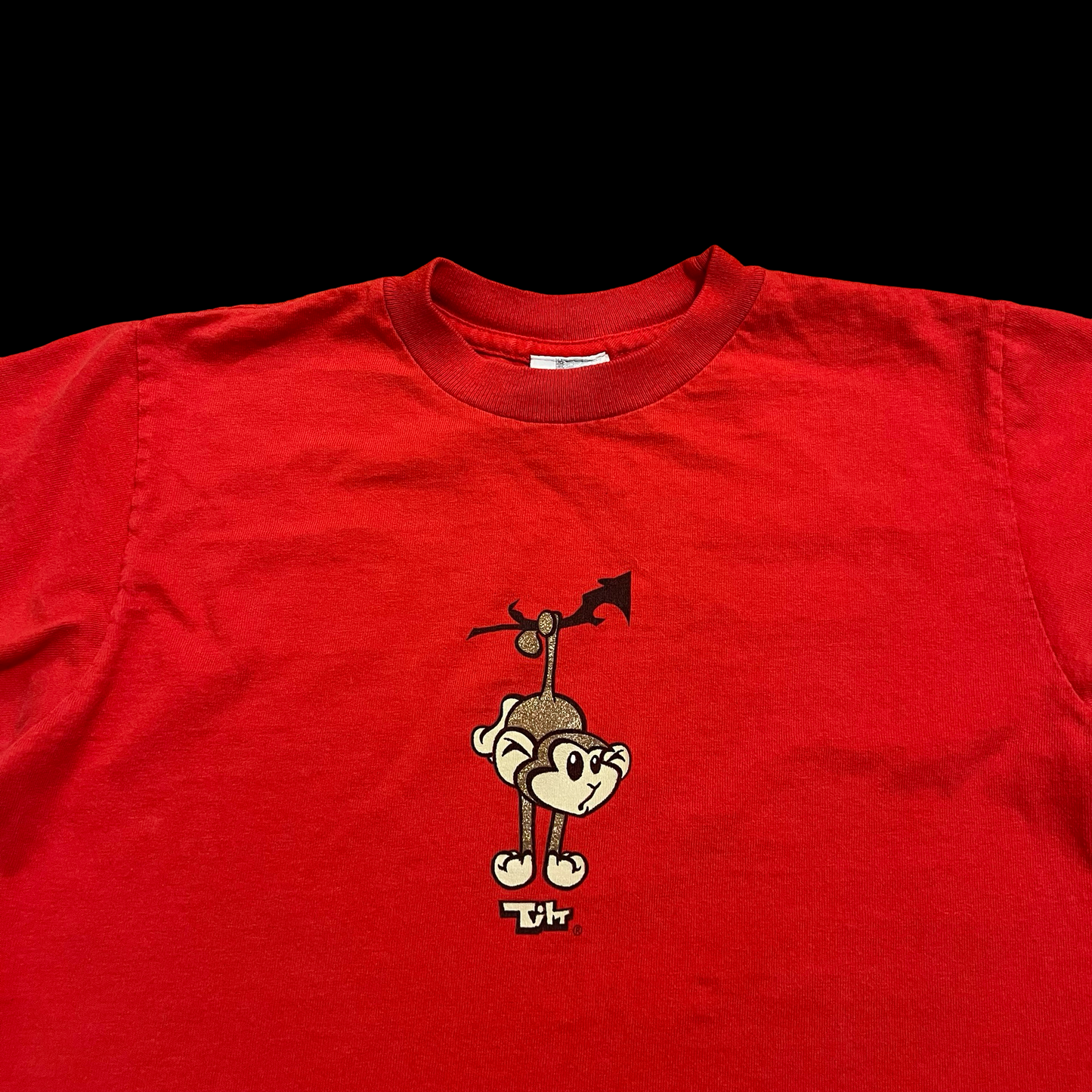 (S) tilt monkey baby tee