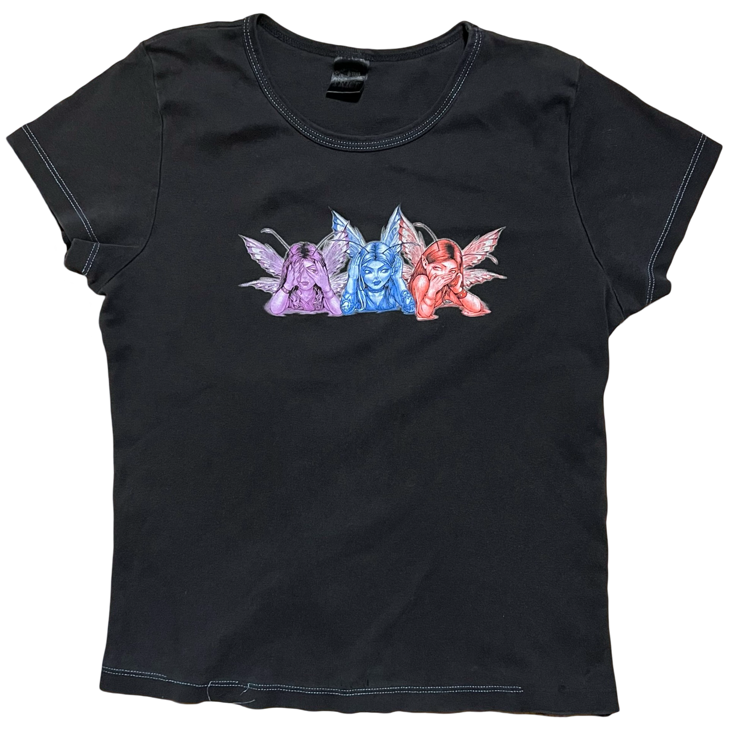 (S/M) fairy baby tee by trick