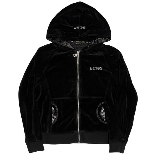(L) bcbg black velvet jacket