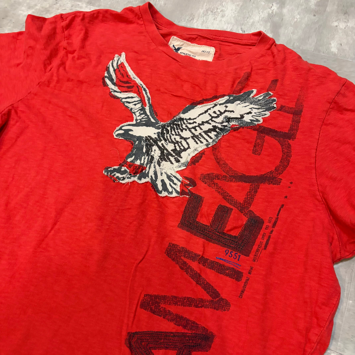 (XL) American eagle red big eagle tee