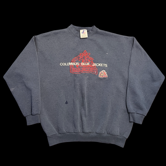 (L) columbus blue jackets crewneck