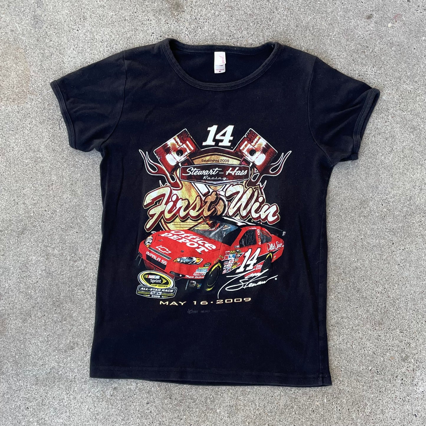 (M) 2009 stewart racing baby tee