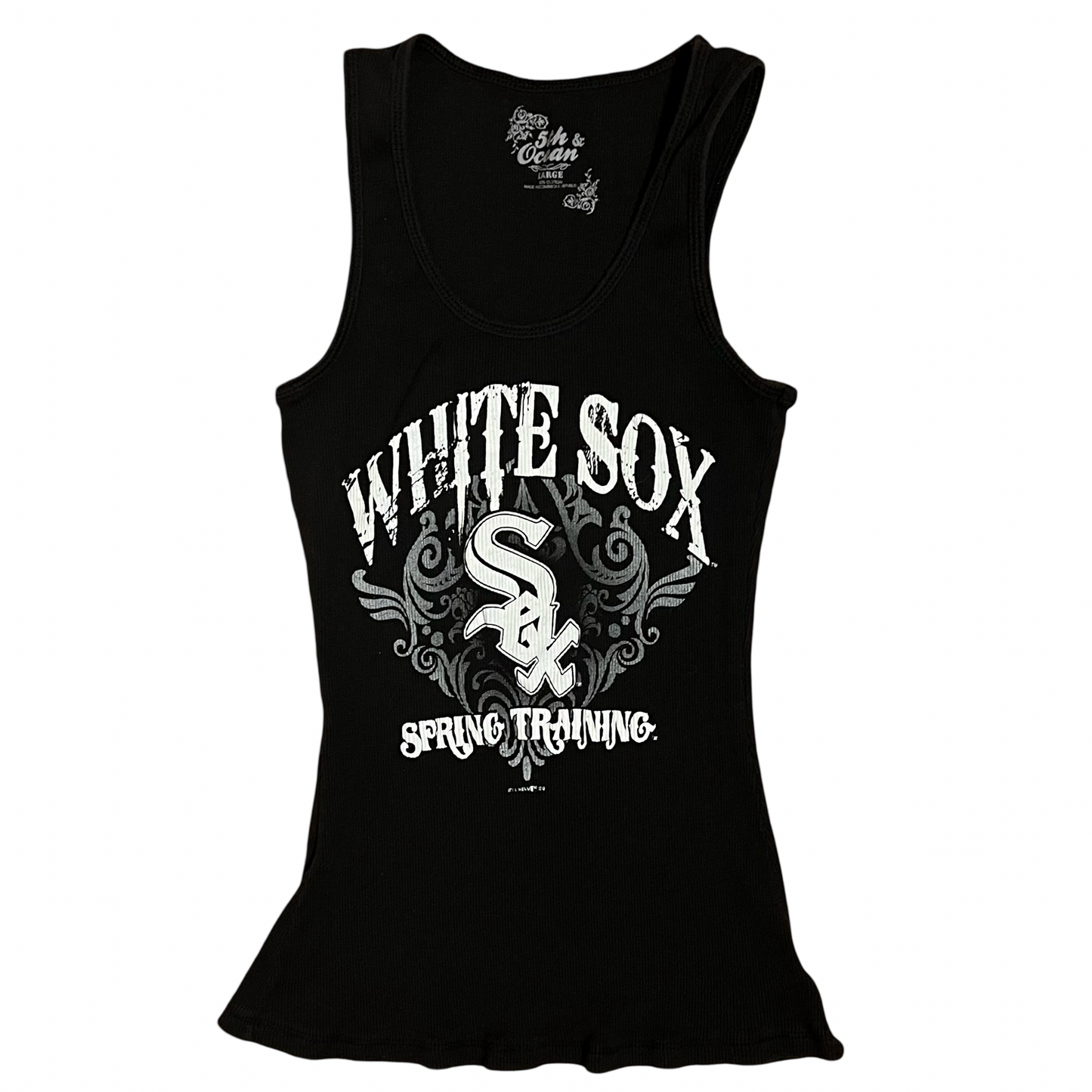 (L) white sox tank top