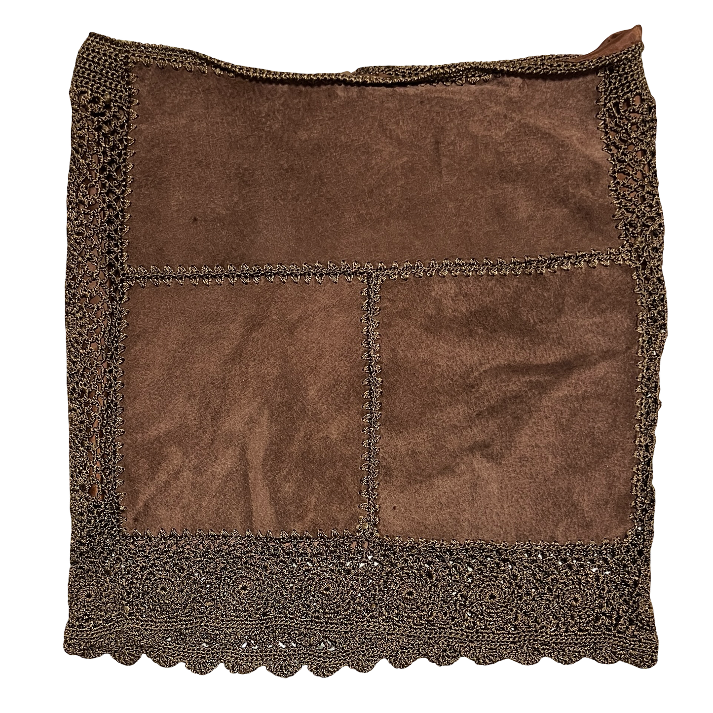 (3) rampage suede leather mini skirt
