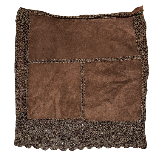 (3) rampage suede leather mini skirt