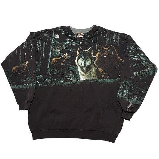 (XL) wolf crewneck