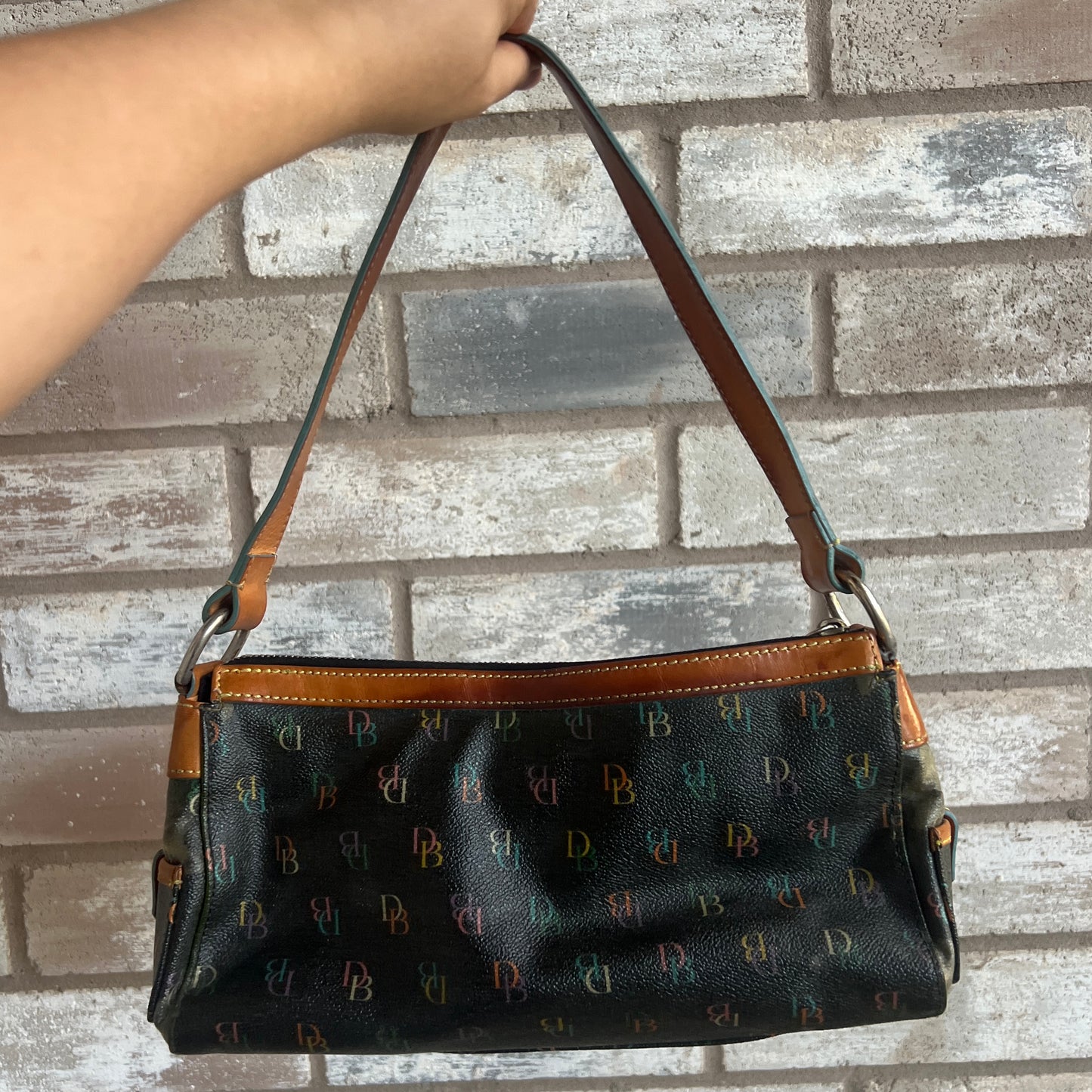 Y2K dooney & bourke monogram pocketed purse