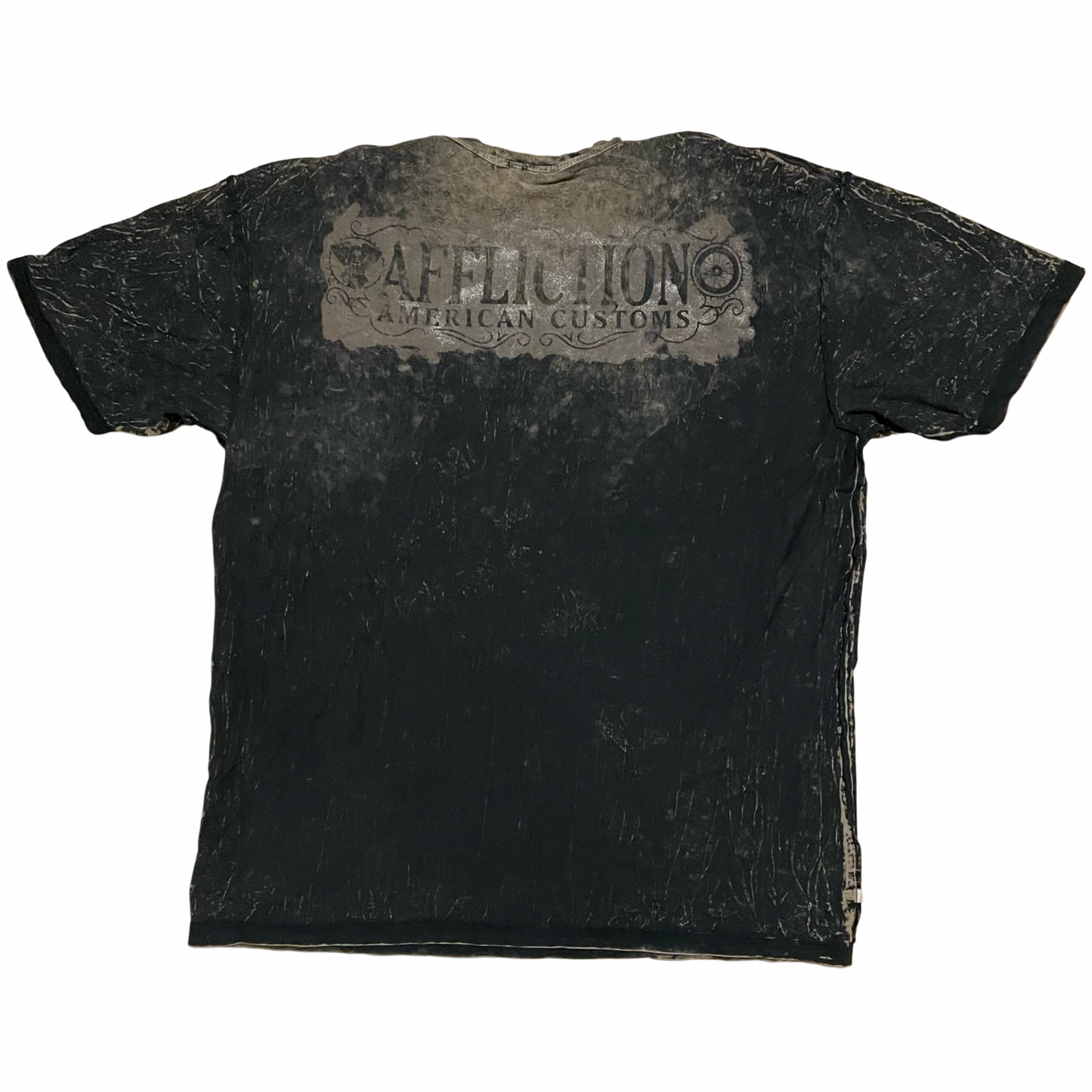 (XXXL) Affliction live fast reversible tee