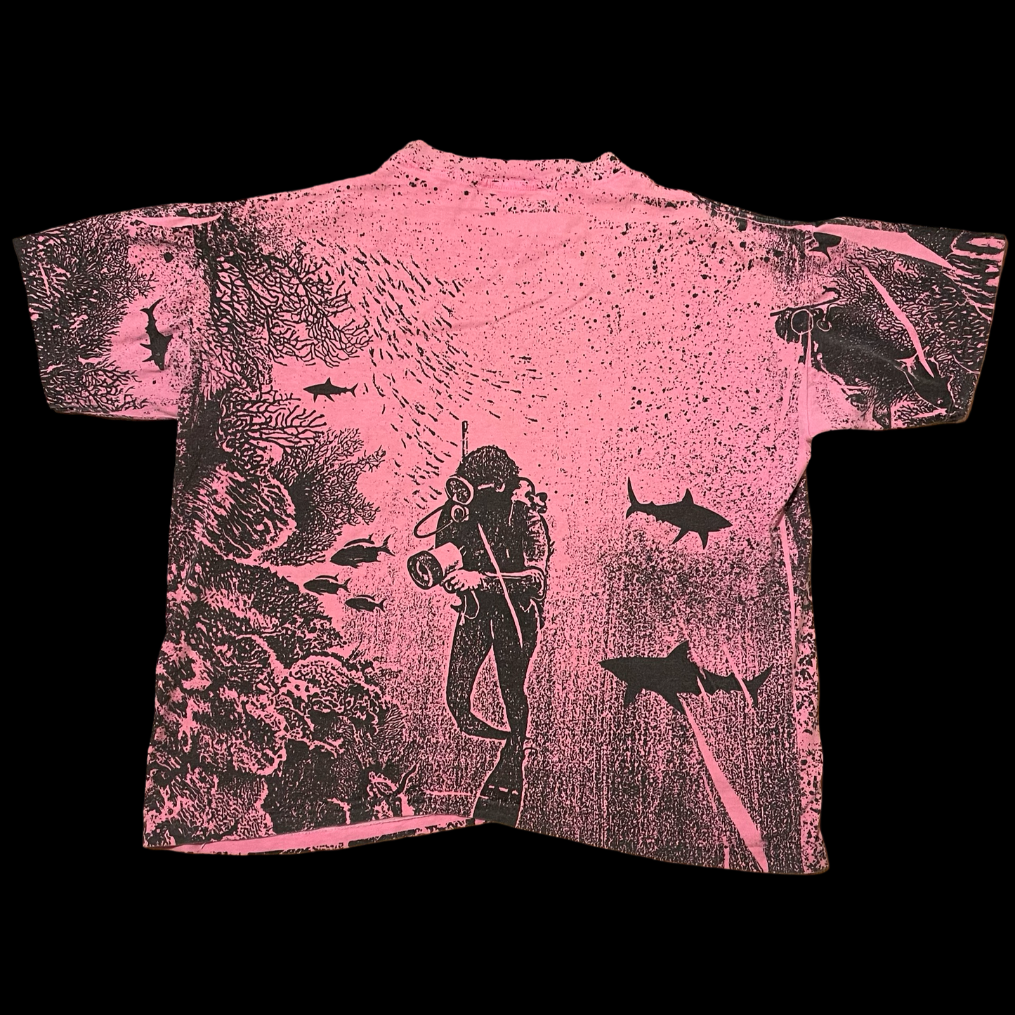 (XXL) Scuba diver aop tee