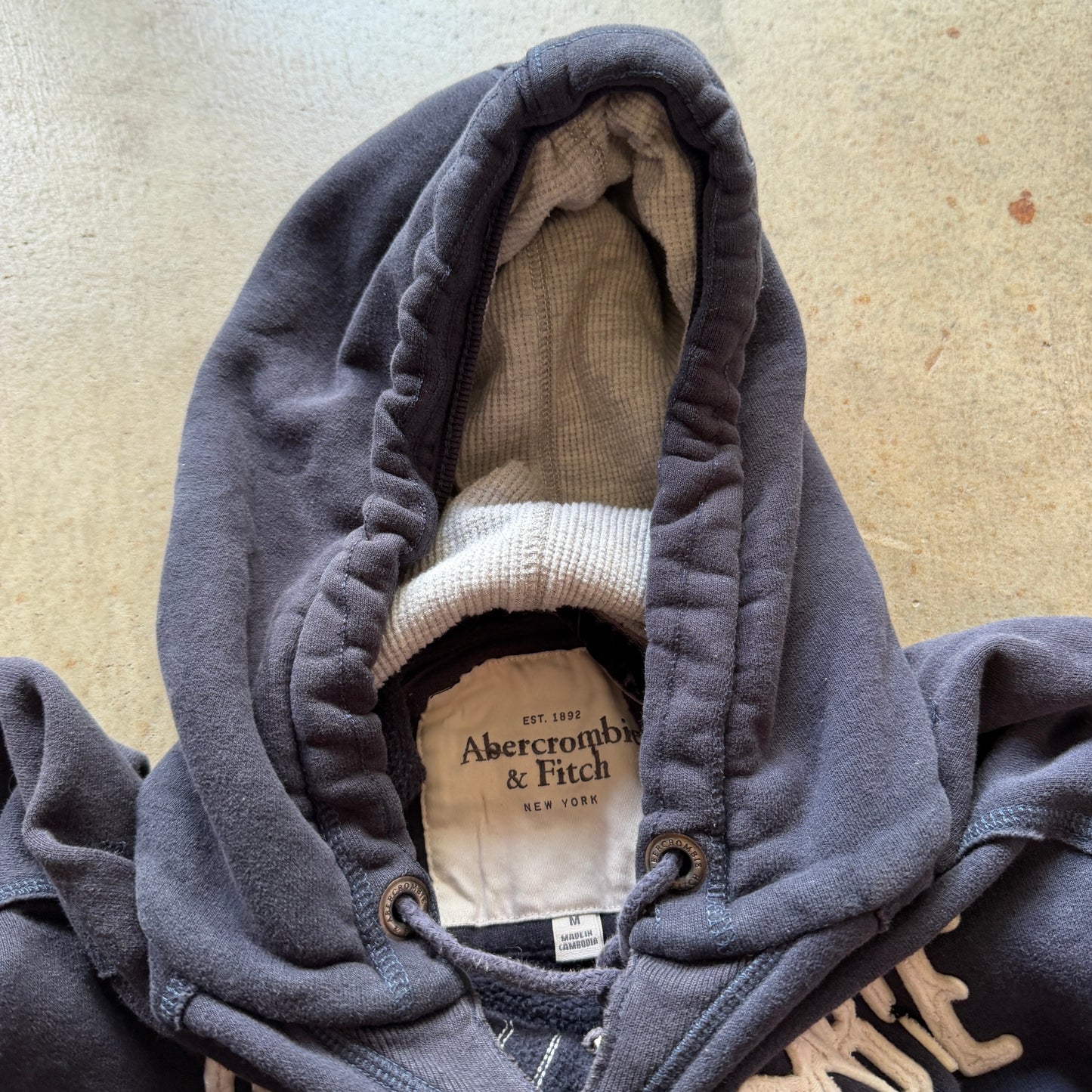 (M) ladies Abercrombie & fitch navy hoodie