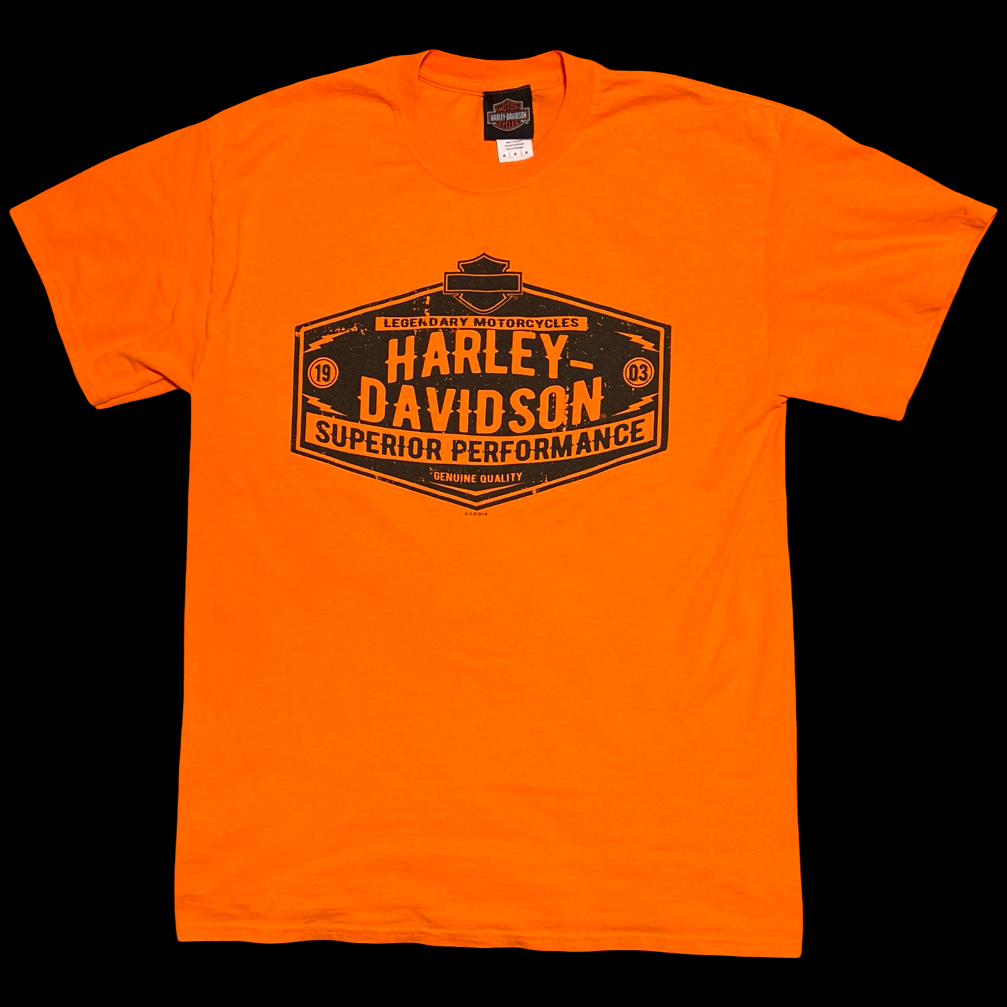 (M) badlands harley davidson tee
