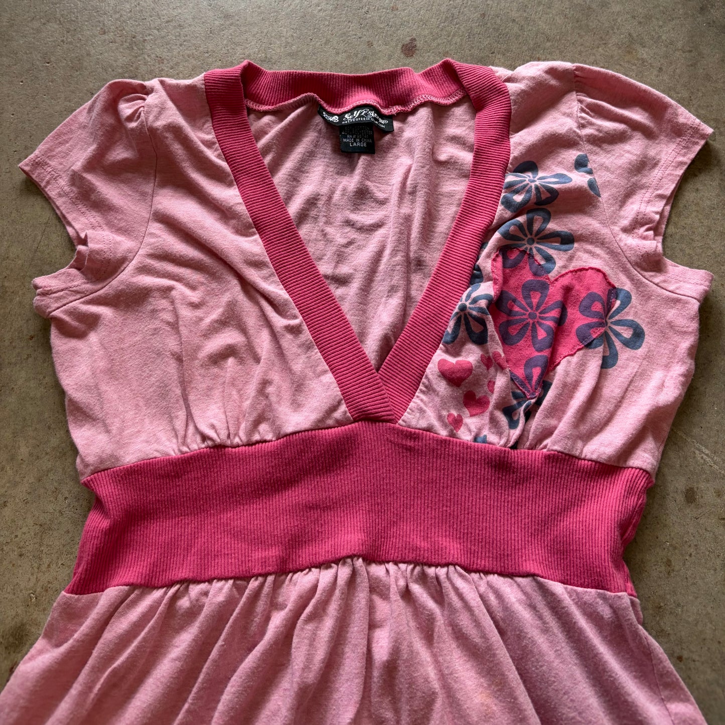 (L) self esteem babydoll top