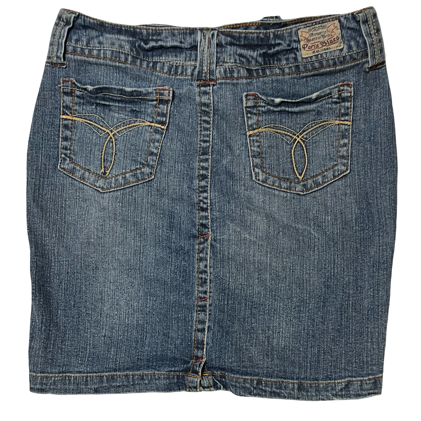 (30) paris blues midi denim skirt