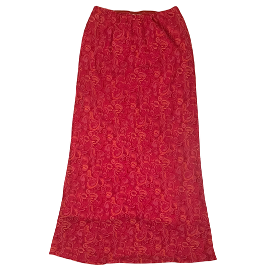 (12) pierre cardin fuscia maxi skirt