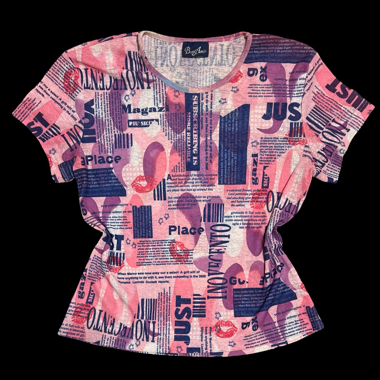 (M) bon ami mesh kissy top