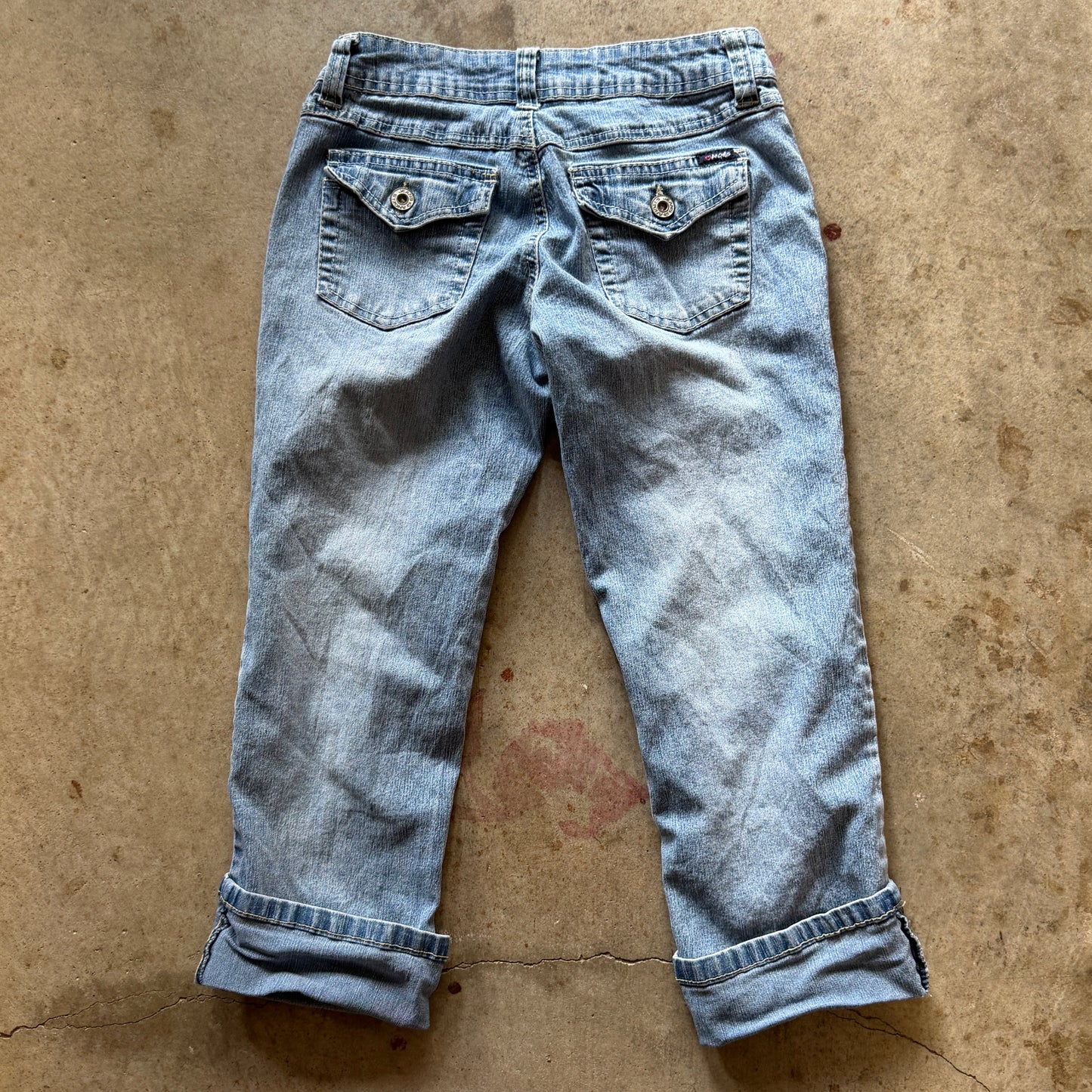 (3) angels jeans capri pants