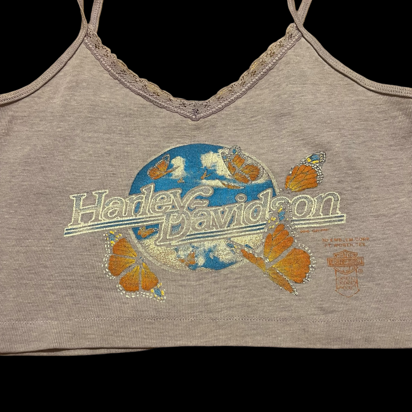 (S/M) harley davidson 3D emblem tank top