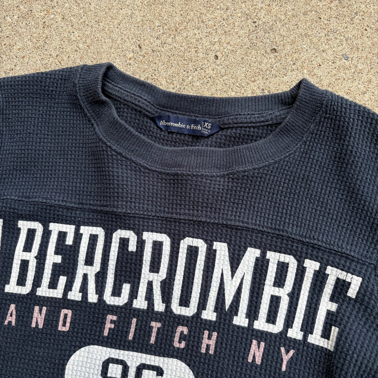 (XS) Abercrombie waffle crop top