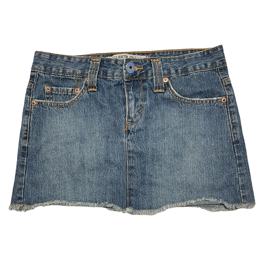 (7) levi's denim mini skirt