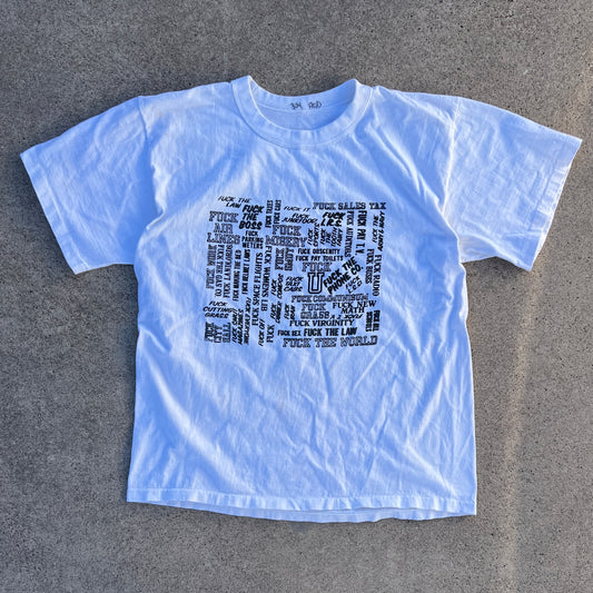 (L) vintage f everything tee