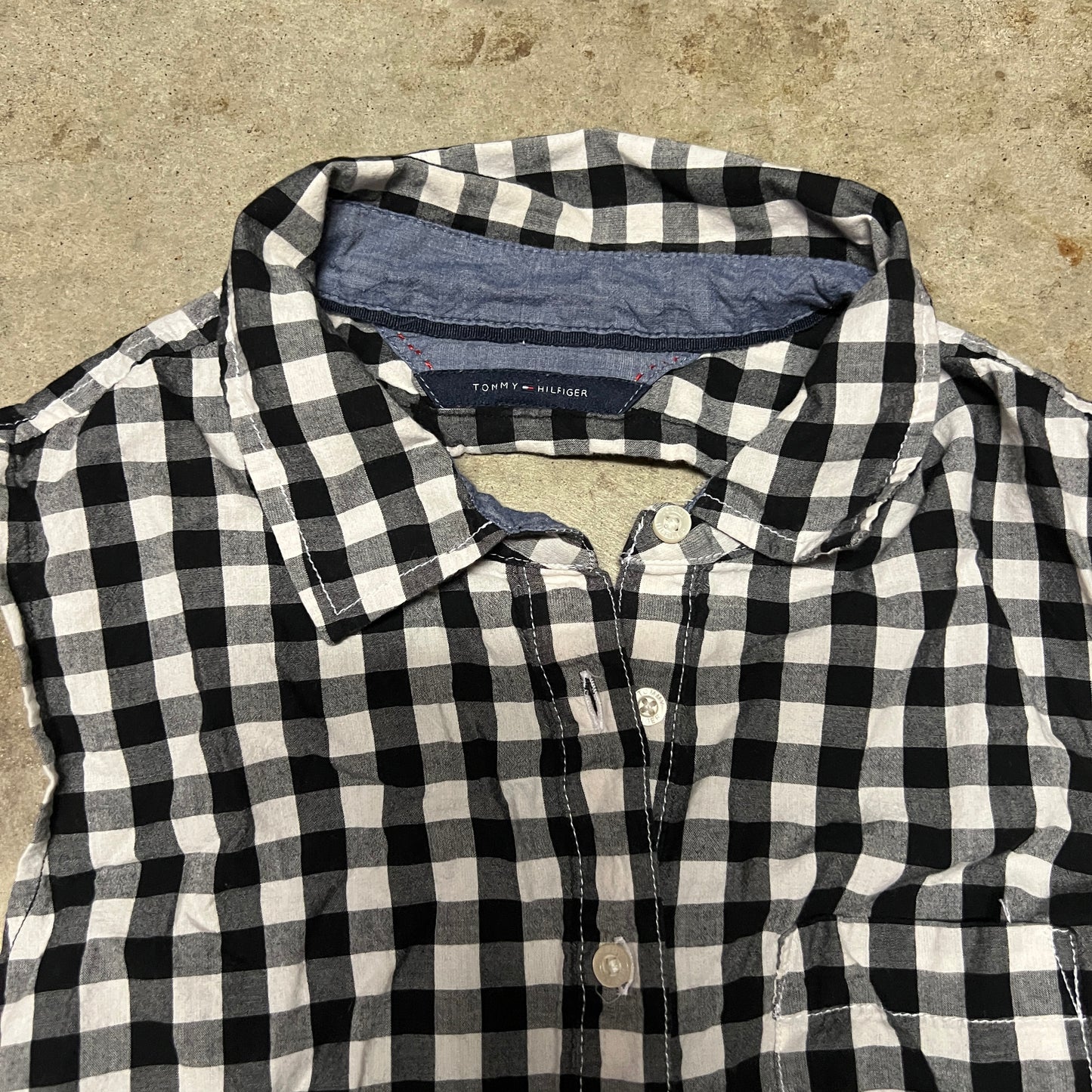 (S/M) Tommy Hilfiger open back halter button up