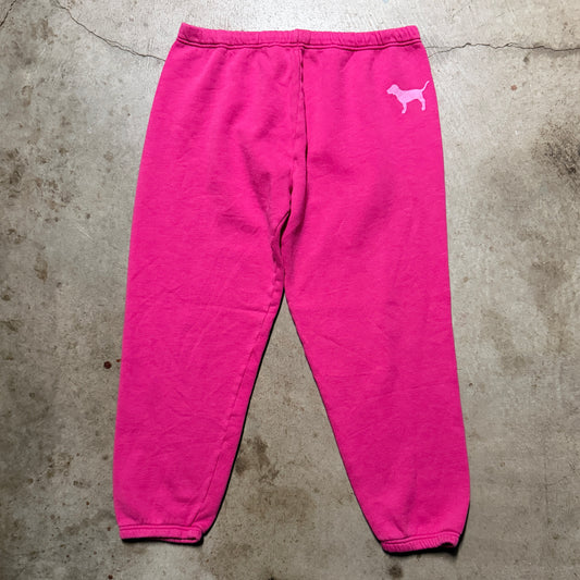 (M) ladies Victoria’s Secret pink capri joggers