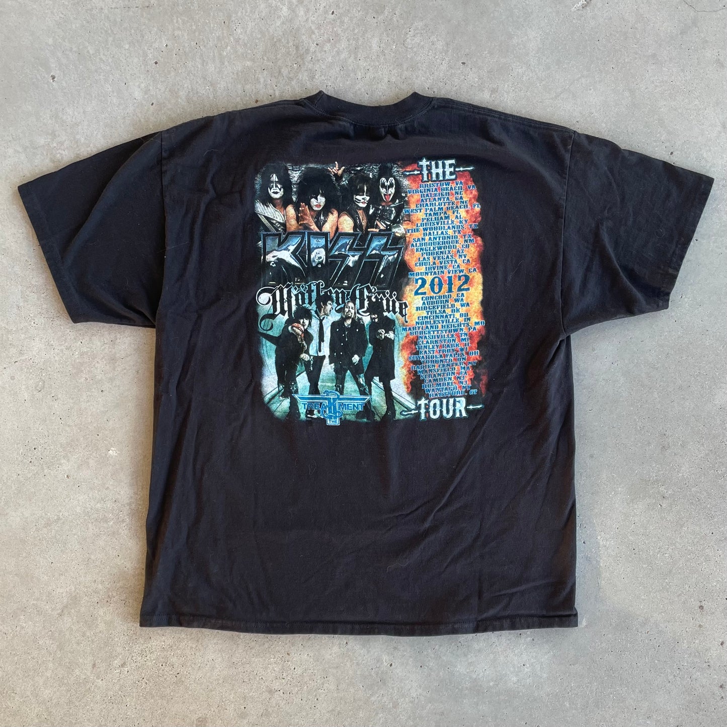(XL) 2012 Kiss/Motley Crue tour tee
