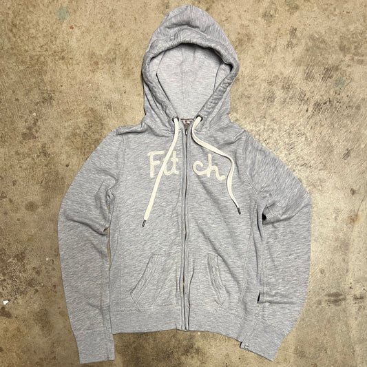 (S) abercrombie & fitch grey jacket