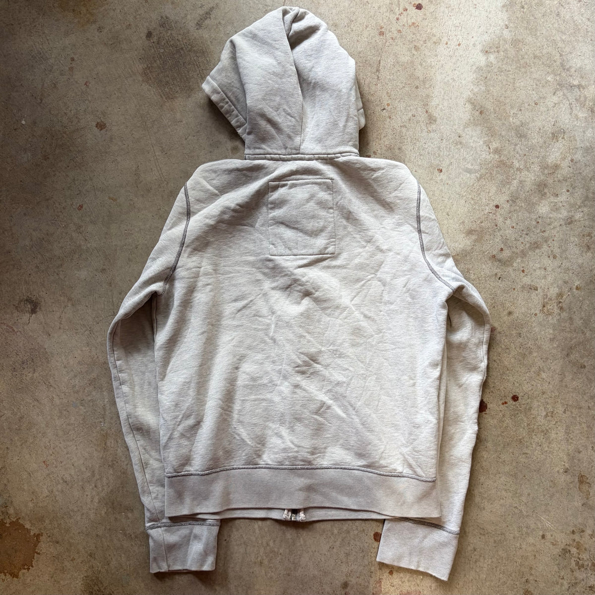 (L) Hollister grey zip up hoodie