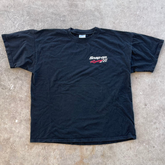 (XL) Snap on racing tee
