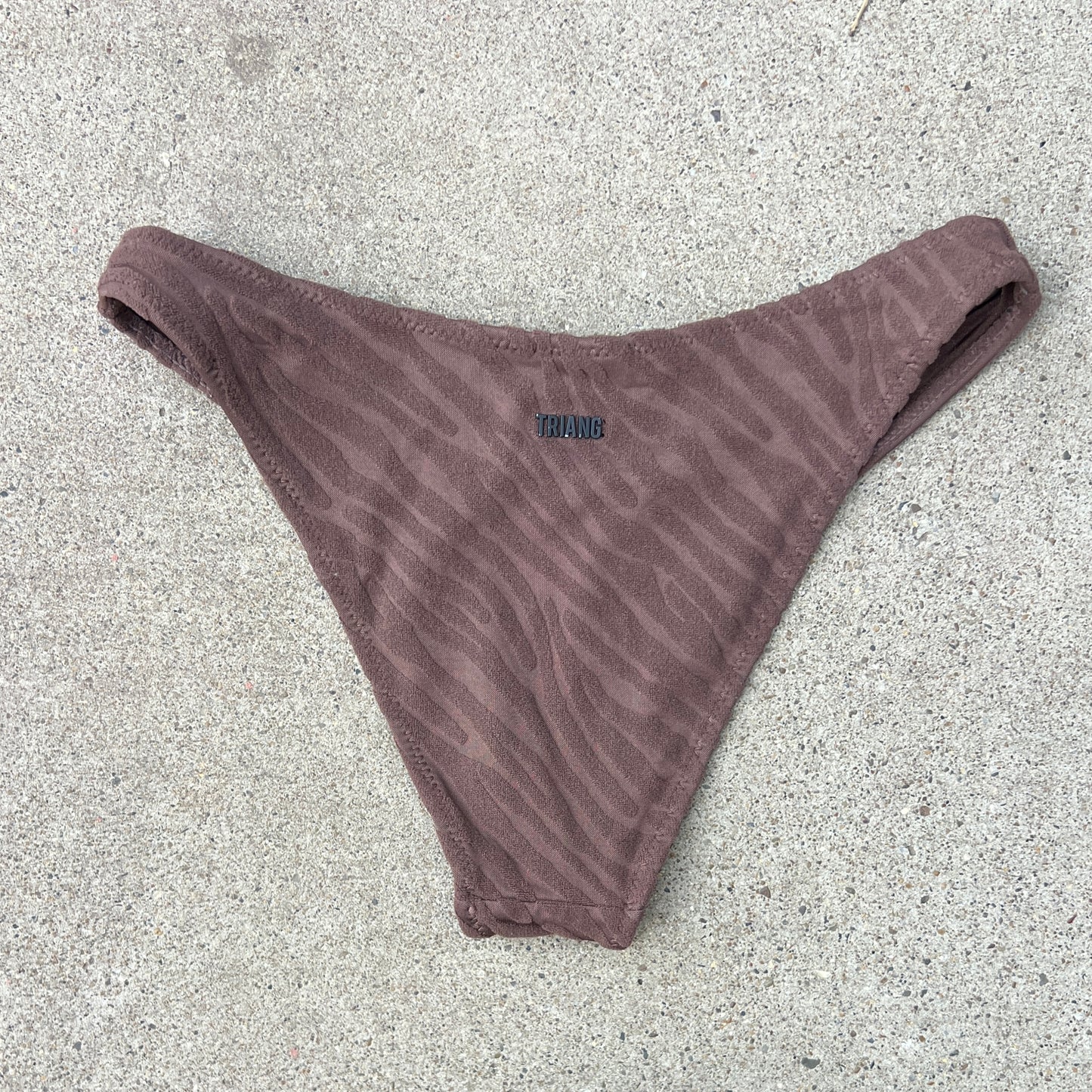 (Xsmall) triangl zebra textured bikini bottom