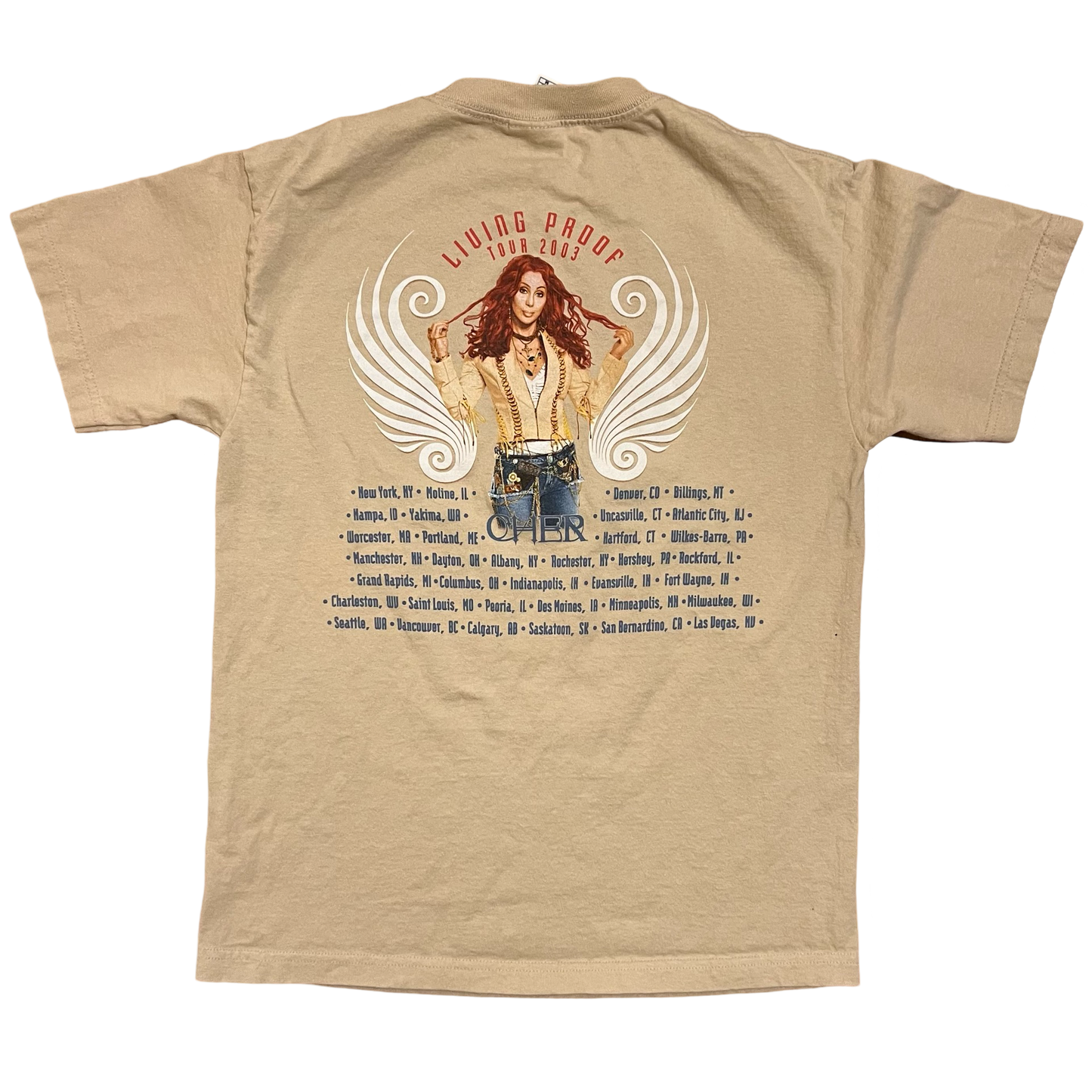 (M) 2003 cher tour tee