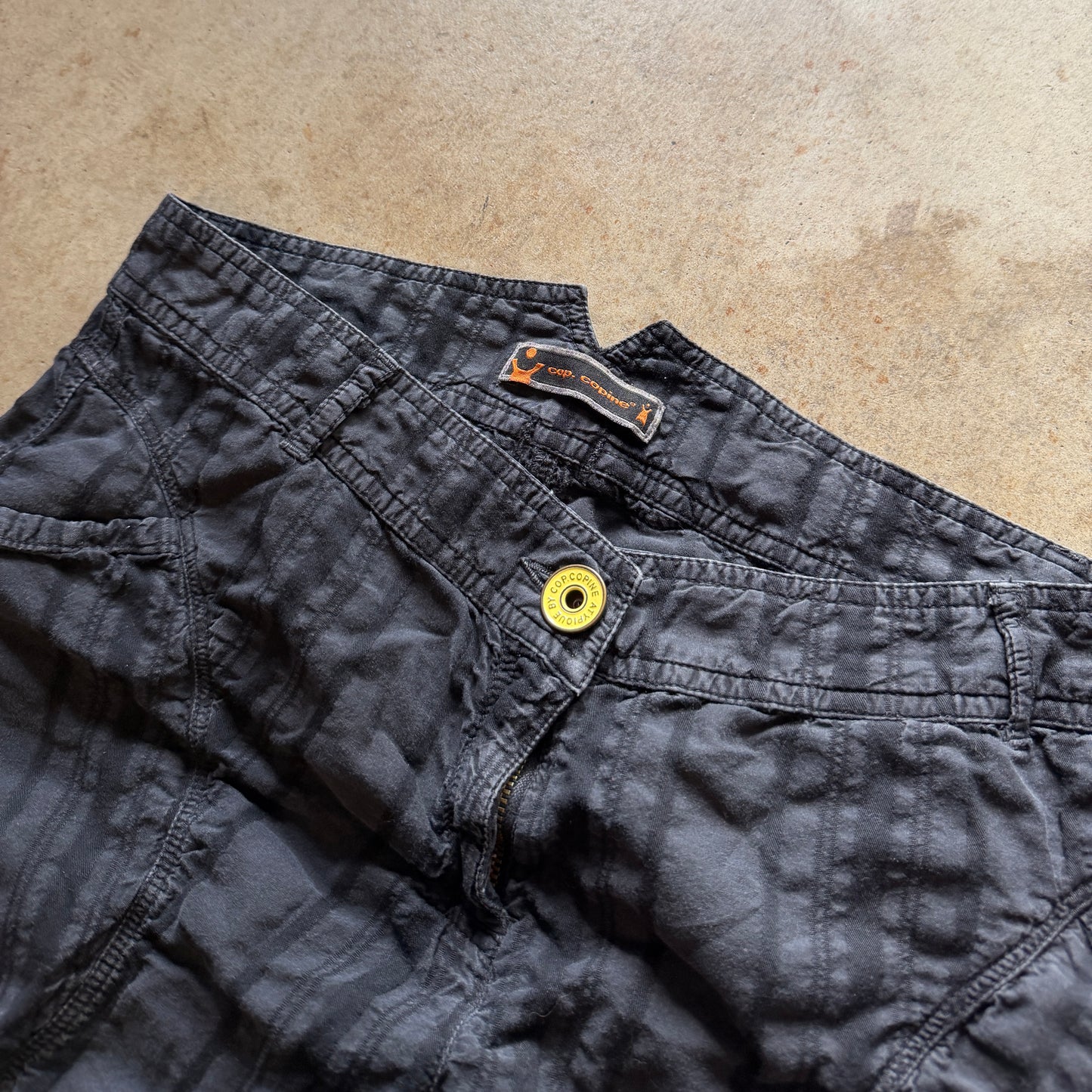 (38) cop copine striped capri pants
