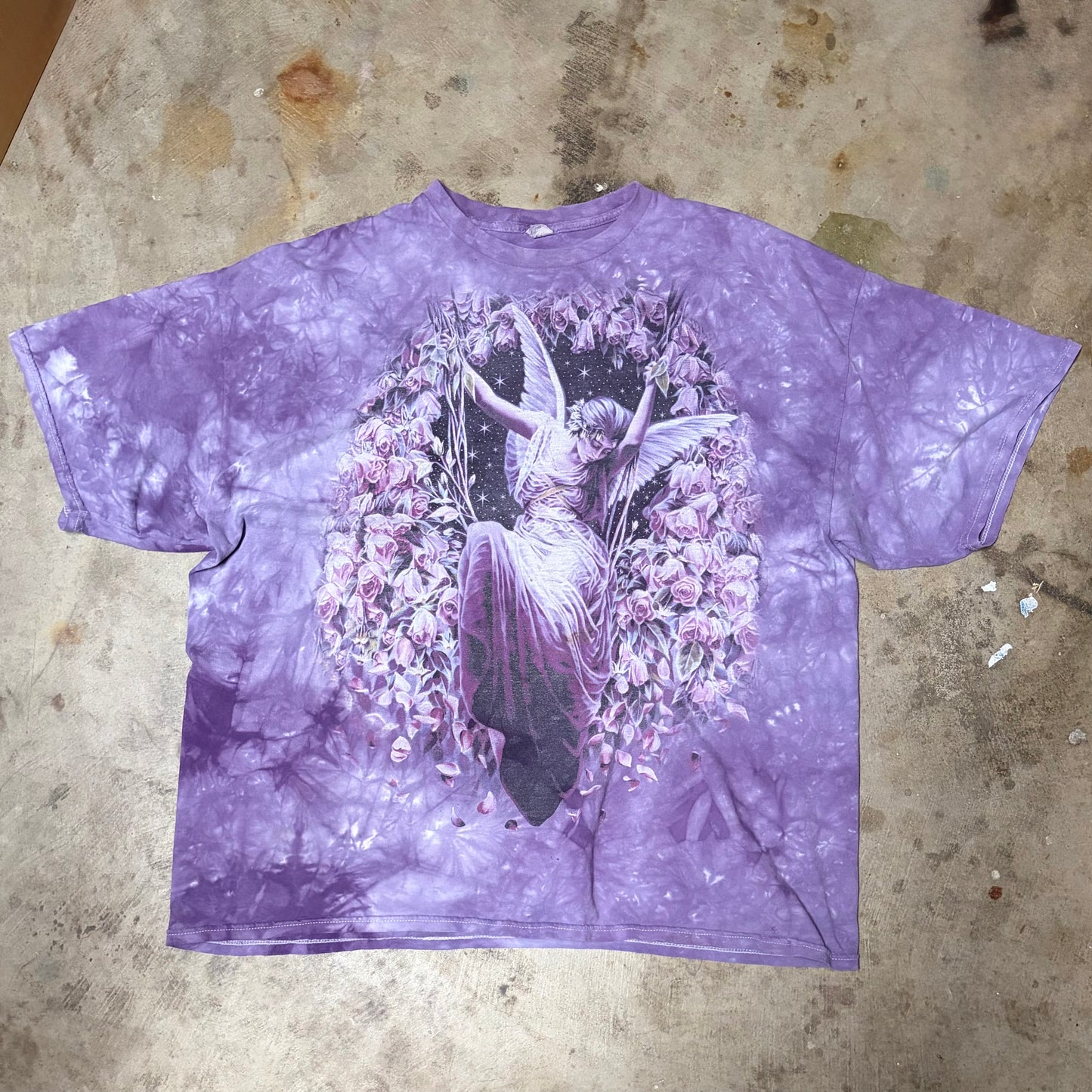 (2XL) Fairy tie dye tee