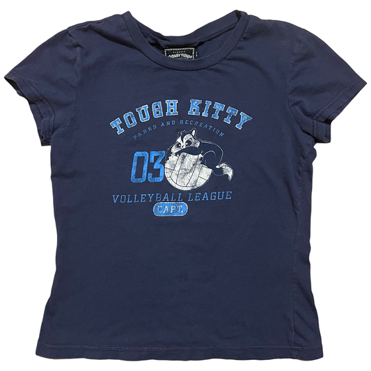 (M) 2004 looney tunes tough kitty baby tee