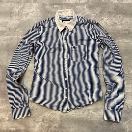 (XS) ladies Abercrombie & fitch striped button up